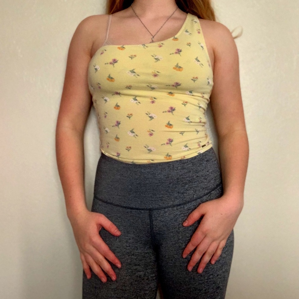 Hollister floral crop top